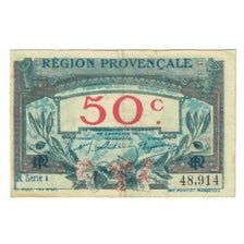 France, 50 Centimes, PIROT 102-9, 1922, 1922-12-31, La Région Provençale, TTB