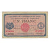 France, Lyon, 1 Franc, 1915, EF(40-45), Pirot:77-19