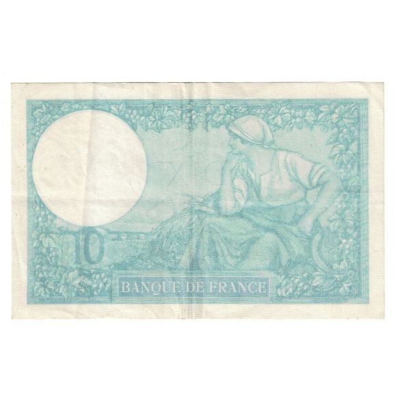 Francja, 10 Francs, Minerve, 1941, platet strohl, 1941-01-16, EF(40-45)