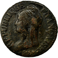 Moneta, Francia, Dupré, 5 Centimes, 1800, Strasbourg, B+, Bronzo, KM:640.4