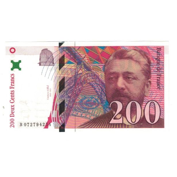 France, 200 Francs, Eiffel, 1999, BRUNEEL, BONARDIN, VIGIER, UNC(65-70)