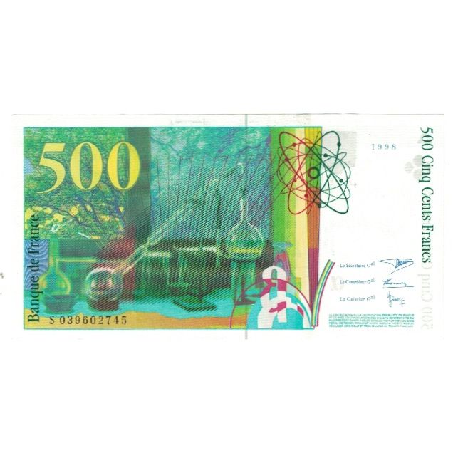Frankrijk, 500 Francs, Pierre et Marie Curie, 1998, BRUNEEL, BONARDIN, VIGIER