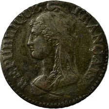 Münze, Frankreich, Dupré, 5 Centimes, 1796, Paris, S+, Bronze, KM:640.1