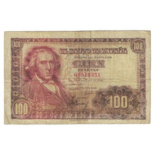 Banknot, Hiszpania, 100 Pesetas, 1948-05-02, KM:137a, VF(20-25)