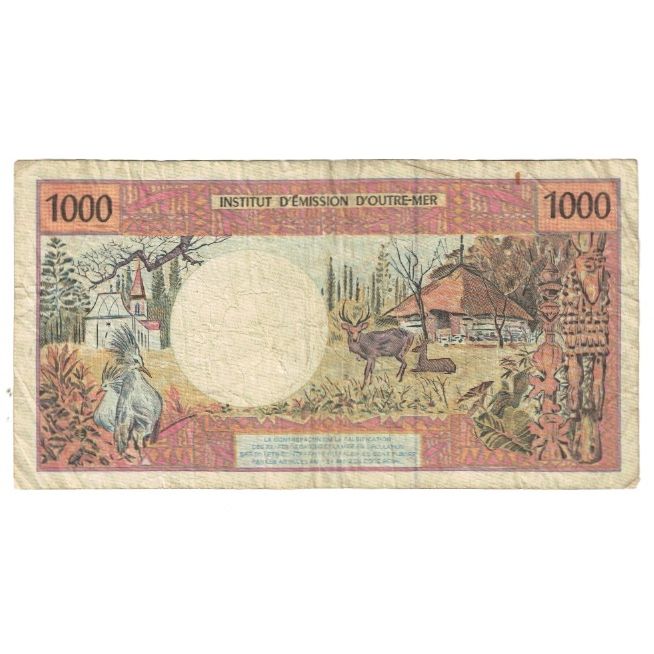 Banknote, French Pacific Territories, 1000 Francs, KM:2a, VF(20-25)
