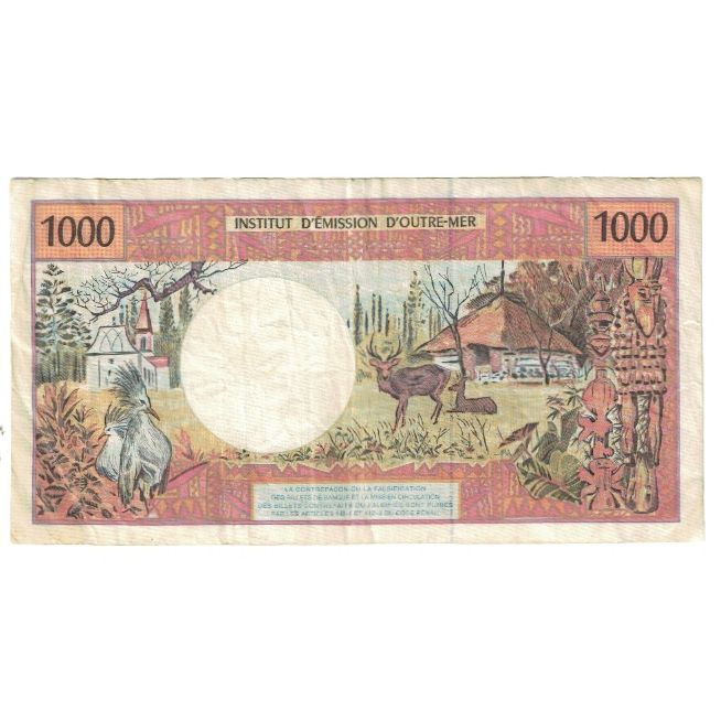 Banknote, French Pacific Territories, 1000 Francs, KM:2a, VF(20-25)