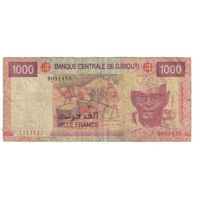 Banknote, Djibouti, 1000 Francs, 2005, 2005, KM:42a, VF(20-25)