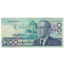 Billet, Maroc, 200 Dirhams, KM:66a, TTB