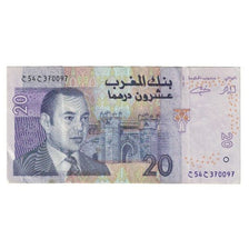 Biljet, Marokko, 20 Dirhams, 2005, KM:68, TTB
