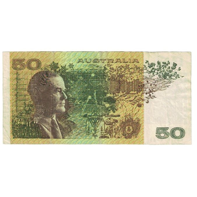 Banknot, Australia, 50 Dollars, KM:47a, VF(30-35)
