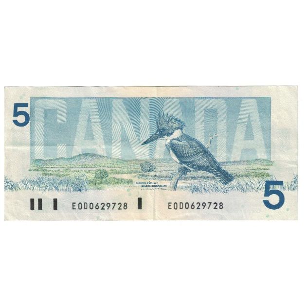 Banknote, Canada, 5 Dollars, 1986-1991, 1986, KM:95c, UNC(65-70)