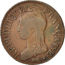 Frankreich, Dupré, 5 Centimes, 1798, Paris, F(12-15), Bronze,KM:640.1,Gadoury126
