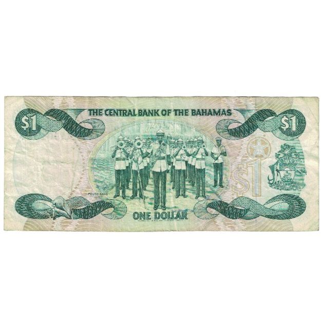 Banknote, Bahamas, 1 Dollar, 1974, 1974, KM:43a, VF(30-35)
