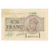 France, 1 Franc, Chambre de Commerce, TTB
