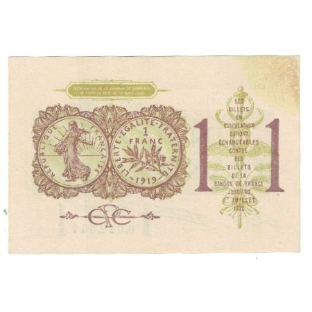 Frankrijk, 1 Franc, Chambre de Commerce, TTB