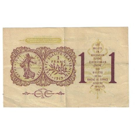 Francia, 1 Franc, Chambre de Commerce, MBC