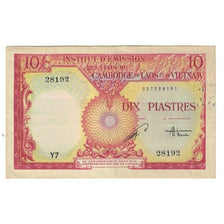 Banknote, FRENCH INDO-CHINA, 10 Piastres = 10 Dong, Undated (1953), KM:107