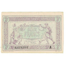 Frankreich, 2 Francs, 1917-1919 Army Treasury, VZ, Fayette:VF5.4, KM:M3