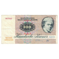 Billete, 100 Kroner, 1972, Dinamarca, KM:51r, MBC