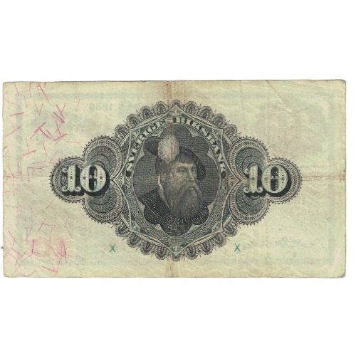 Banknote, Sweden, 10 Kronor, 1939, KM:34v, EF(40-45)
