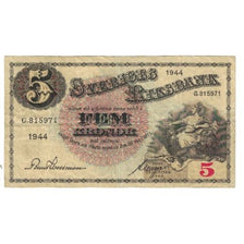 Banconote, Svezia, 5 Kronor, 1944, KM:33aa, BB