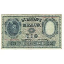 Billete, 10 Kronor, 1947, Suecia, KM:43a, MBC