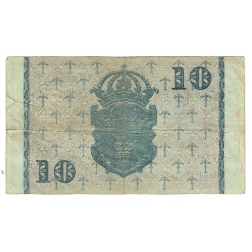 Billete, 10 Kronor, 1947, Suecia, KM:43a, MBC
