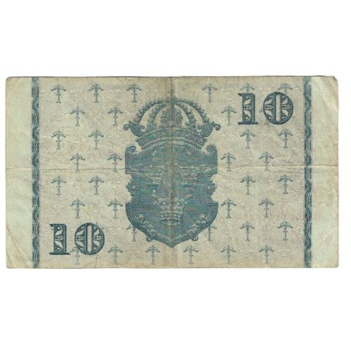 Billete, 10 Kronor, 1945, Suecia, KM:43a, MBC