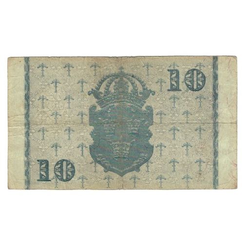 Billete, 10 Kronor, 1943, Suecia, KM:43a, MBC