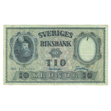 Banknote, Sweden, 10 Kronor, 1957, KM:43a, AU(55-58)
