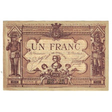 France, Poitiers, 1 Franc, 1915, AU(55-58), Pirot:101-3