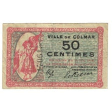 Frankrijk, Colmar, 50 Centimes, 1920, Emission Municipale, TB, Pirot:130-1