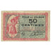 Frankrijk, Colmar, 50 Centimes, 1920, Emission Municipale, TB, Pirot:130-1