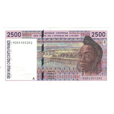 Geldschein, West African States, 2500 Francs, KM:112Aa, UNZ