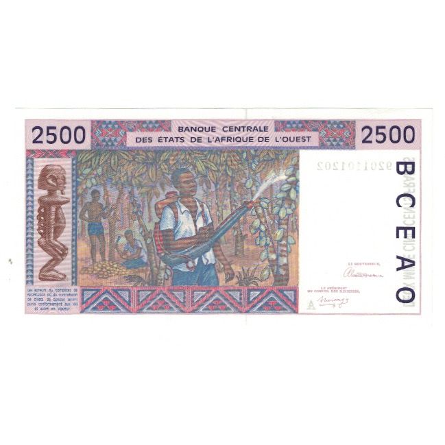 Banknote, West African States, 2500 Francs, KM:112Aa, UNC(65-70)