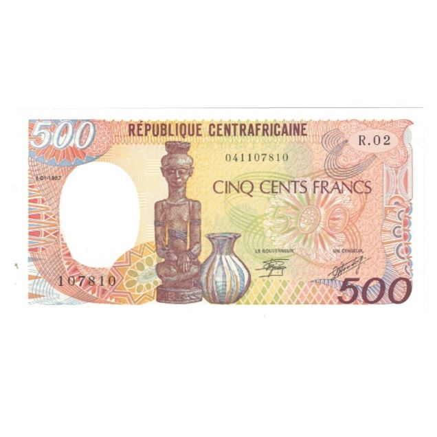 Banknote, Central African Republic, 500 Francs, 1987, 1987-01-01, KM:14c