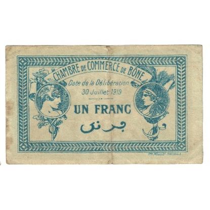 Francia, BÔNE, 1 Franc, 1915, MBC
