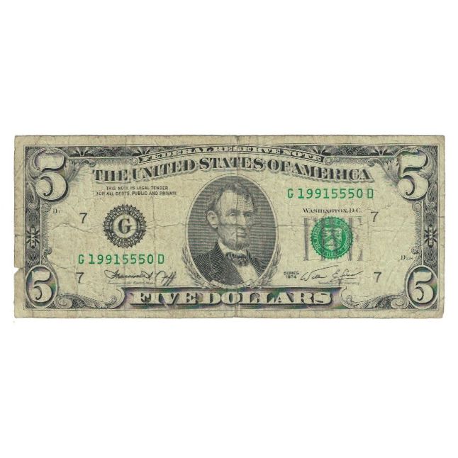 Banknote, United States, One Dollar, 1974, VF(20-25)