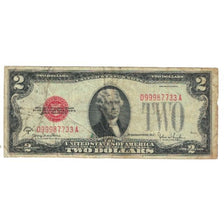 Billet, États-Unis, Two Dollars, 1928, TB