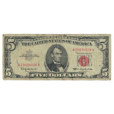 Billet, États-Unis, 5 Dollars, 1963, TB