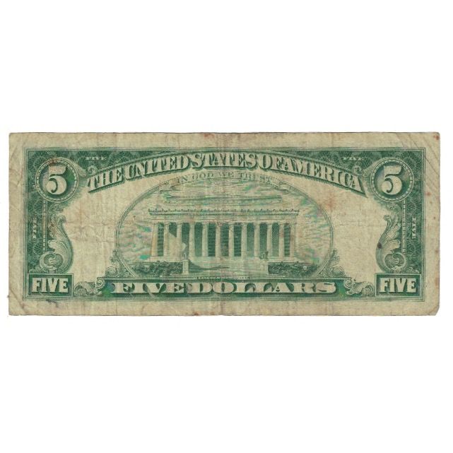 Billete, 5 Dollars, 1963, Estados Unidos, BC