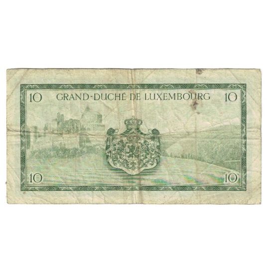 Billete, 10 Francs, Luxemburgo, KM:48a, BC