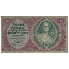 Geldschein, Österreich, 5000 Kronen, 1922, 1922-01-02, KM:79, SS