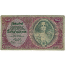 Geldschein, Österreich, 5000 Kronen, 1922, 1922-01-02, KM:79, SS