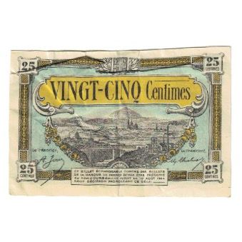 France, Région centre, 25 Centimes, EF(40-45), Pirot:40-1
