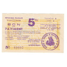 France, Gray et Vesoul, 5 Francs, 1940, AU(55-58)
