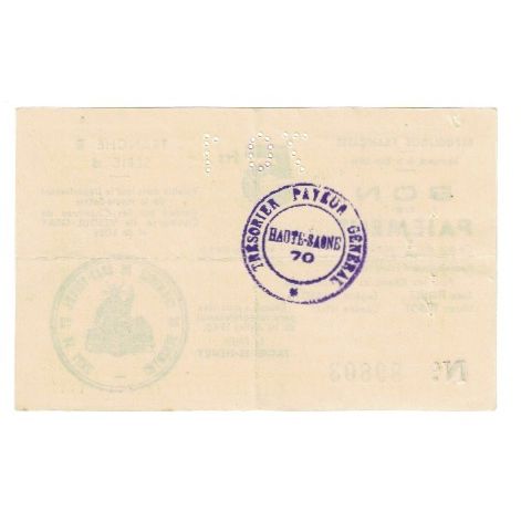 France, Gray et Vesoul, 5 Francs, 1940, AU(55-58)