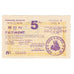 Francia, Gray et Vesoul, 5 Francs, 1940, SPL-