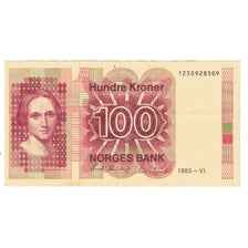 Nota, Noruega, 100 Kroner, 1985, KM:43d, EF(40-45)