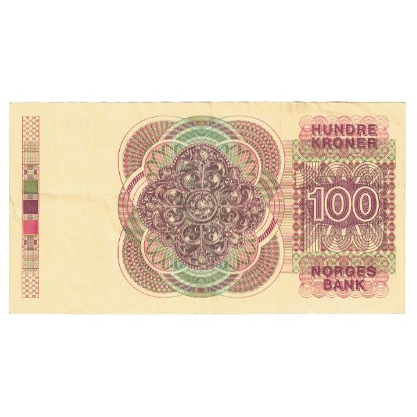 Billete, 100 Kroner, 1985, Noruega, KM:43d, MBC
